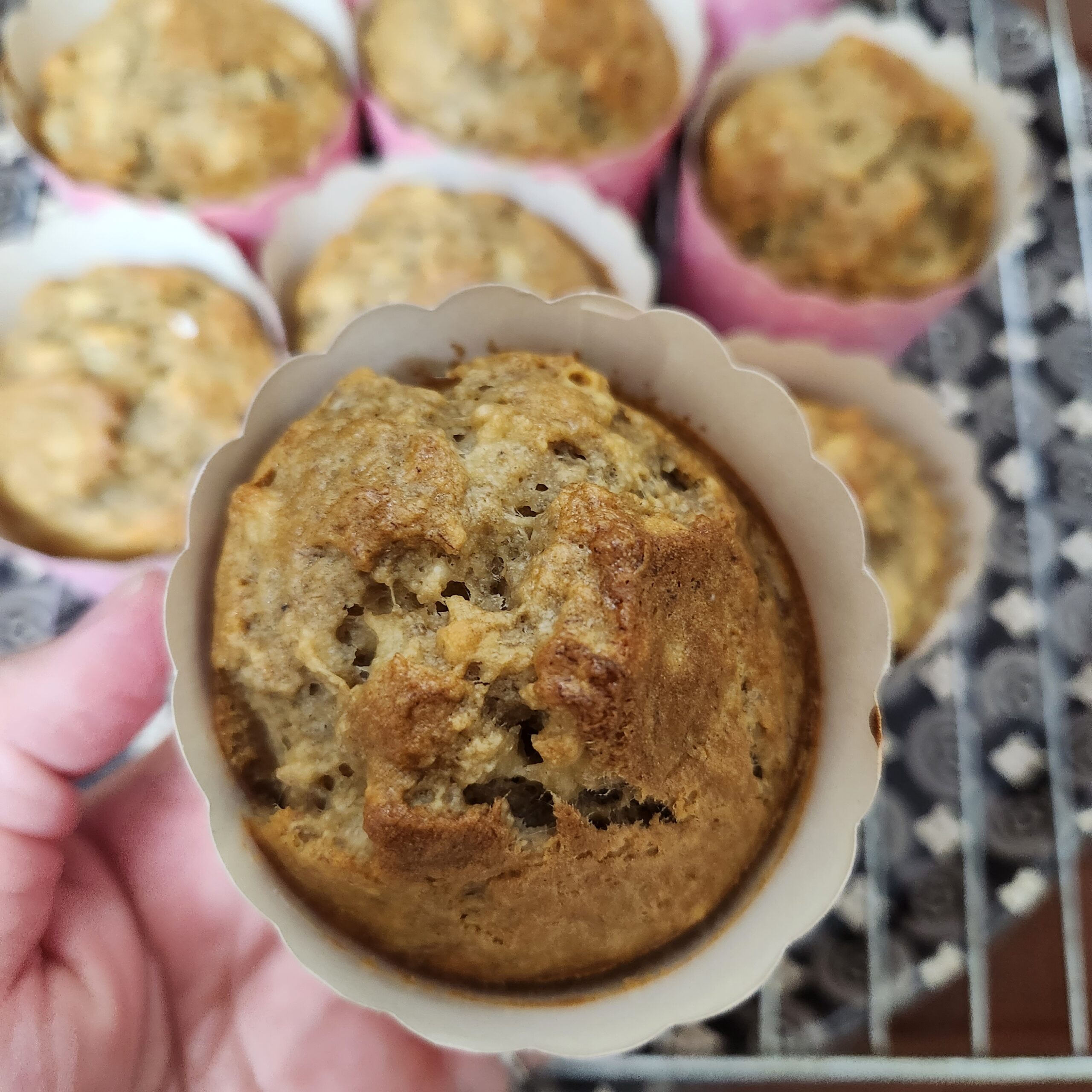 Công thức bánh muffin chuối dừa có trứng, không gluten